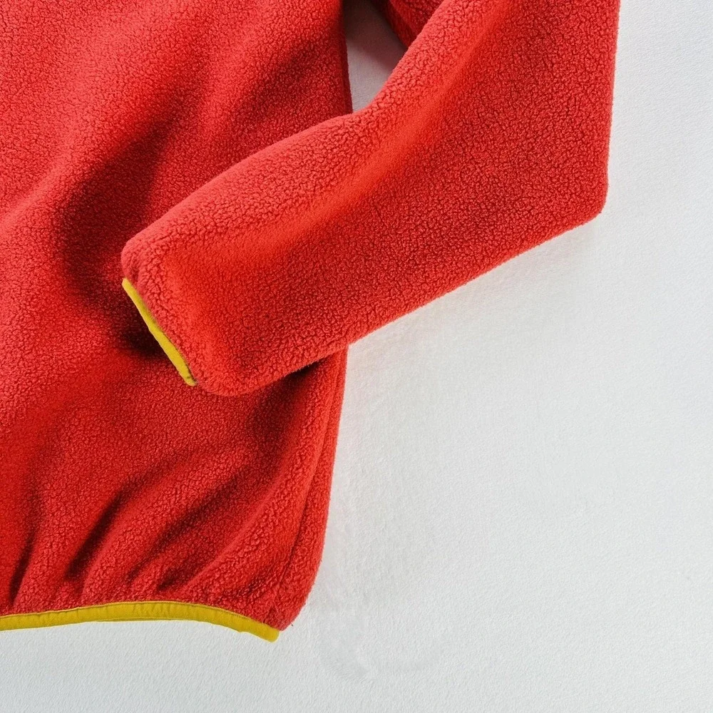 Patagonia Synchilla Fleece Jacket Kids XXL 18 Red Excellent Colorblock Zip 63520